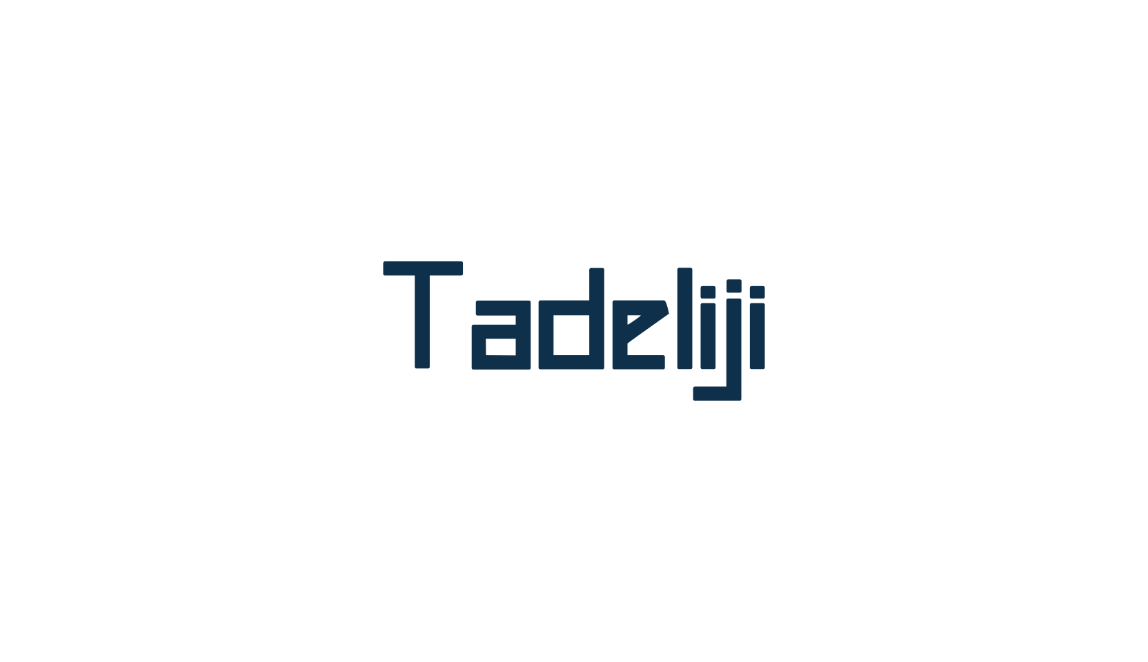 Tadeliji, techno square sci-fi font preview