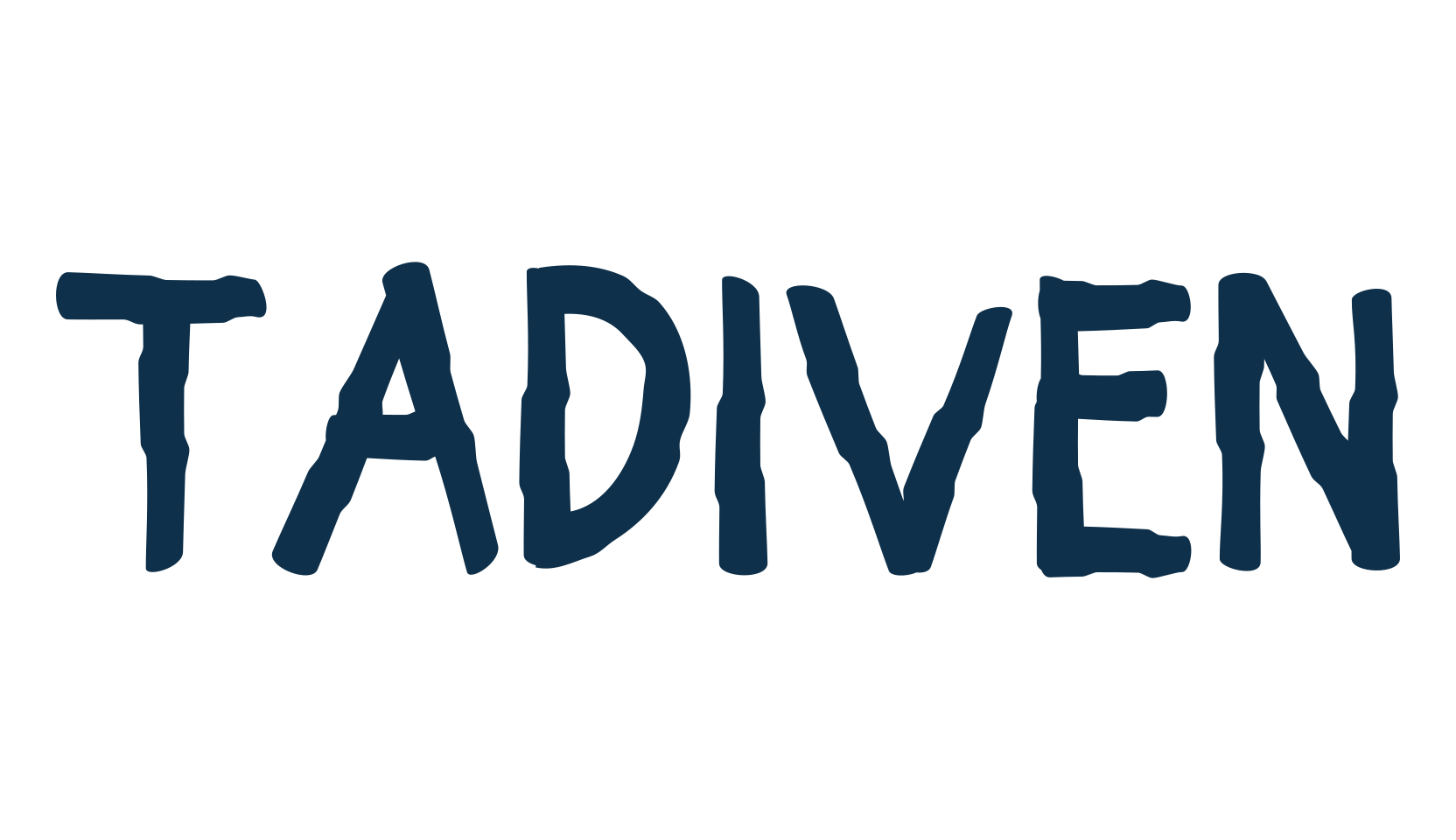 Tadiven, fancy cartoon decorative font preview