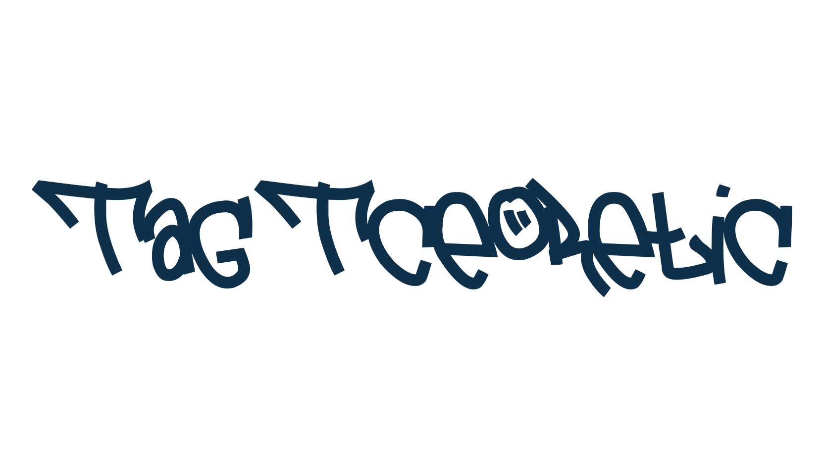 Tag Tceoretic, script graffiti fancy decorative calligraphy font preview