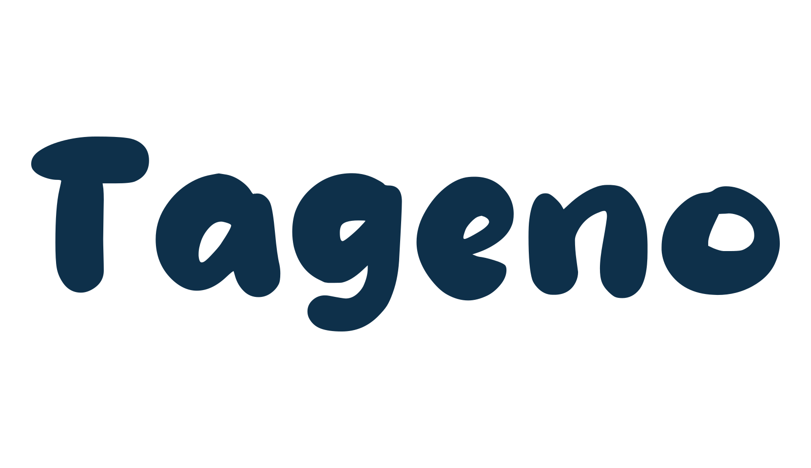 Tageno, fancy cartoon decorative font preview
