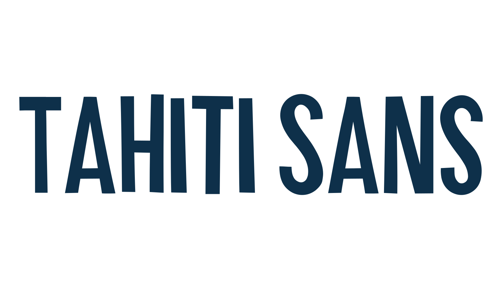 Tahiti Sans, cartoon font preview