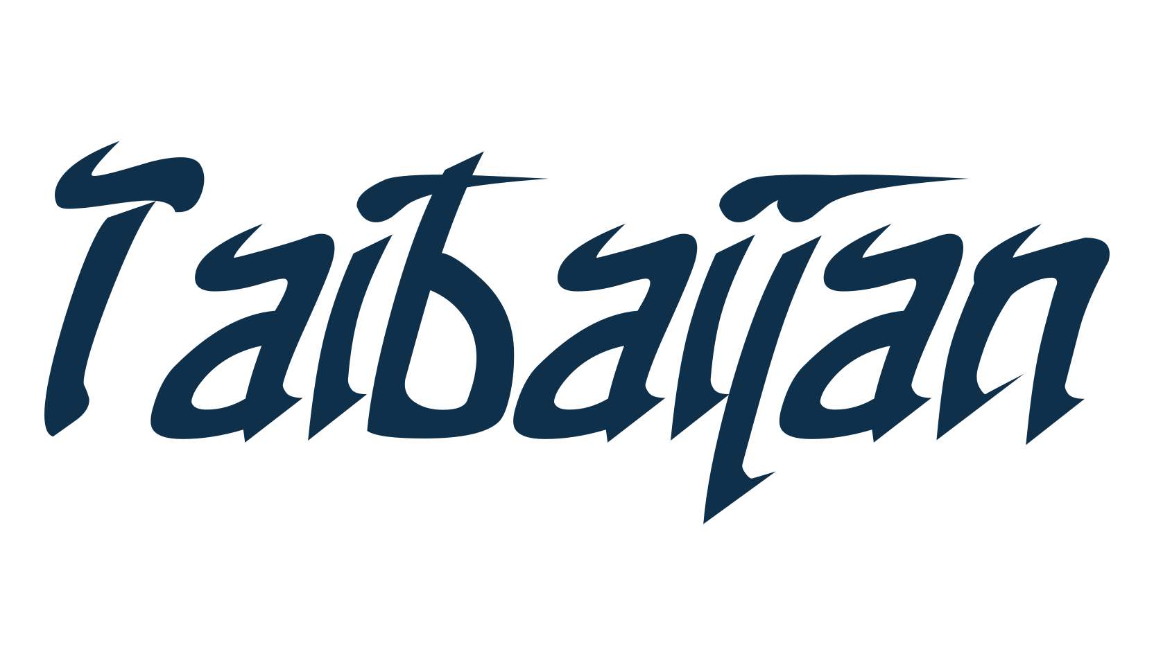 Taibaijan, foreign look arabic font preview