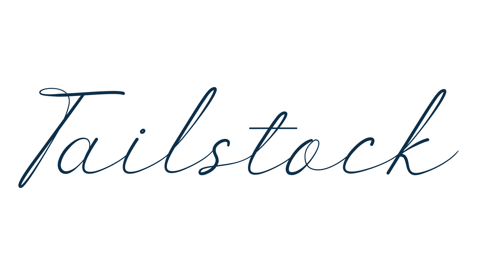 Tailstock, script handwritten fancy decorative calligraphy font preview