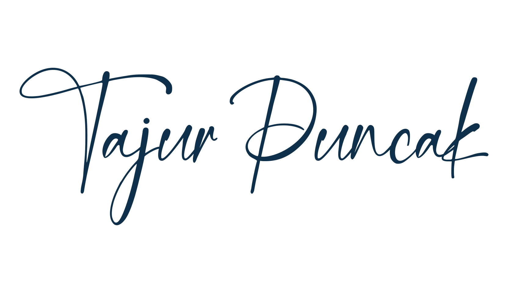 Tajur Puncak, script handwritten fancy decorative calligraphy font preview