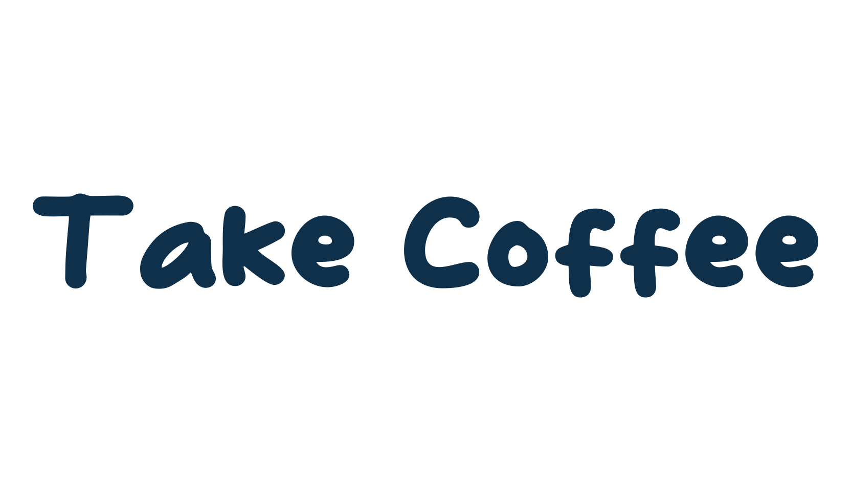 Take Coffee, cartoon font preview
