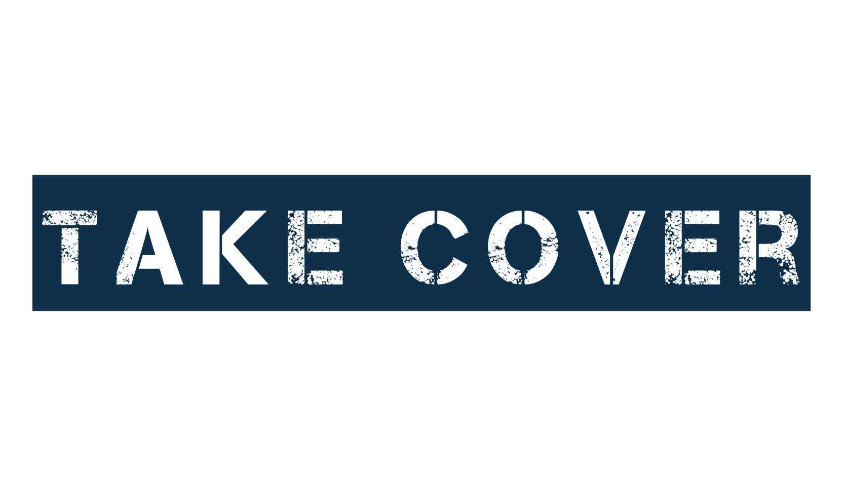 Take Cover, fancy stencil, army decorative font preview