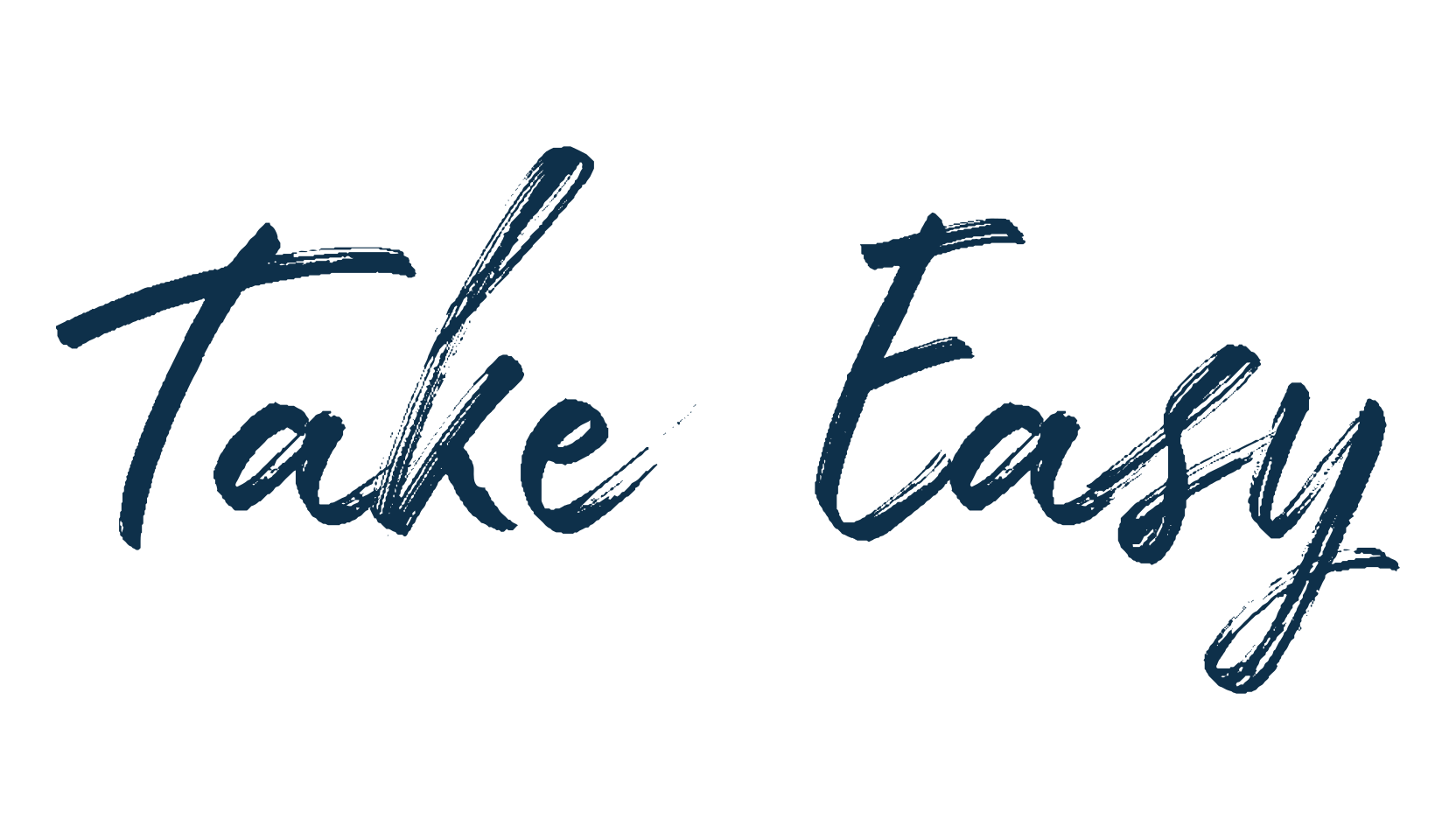 Take Easy, brush font preview