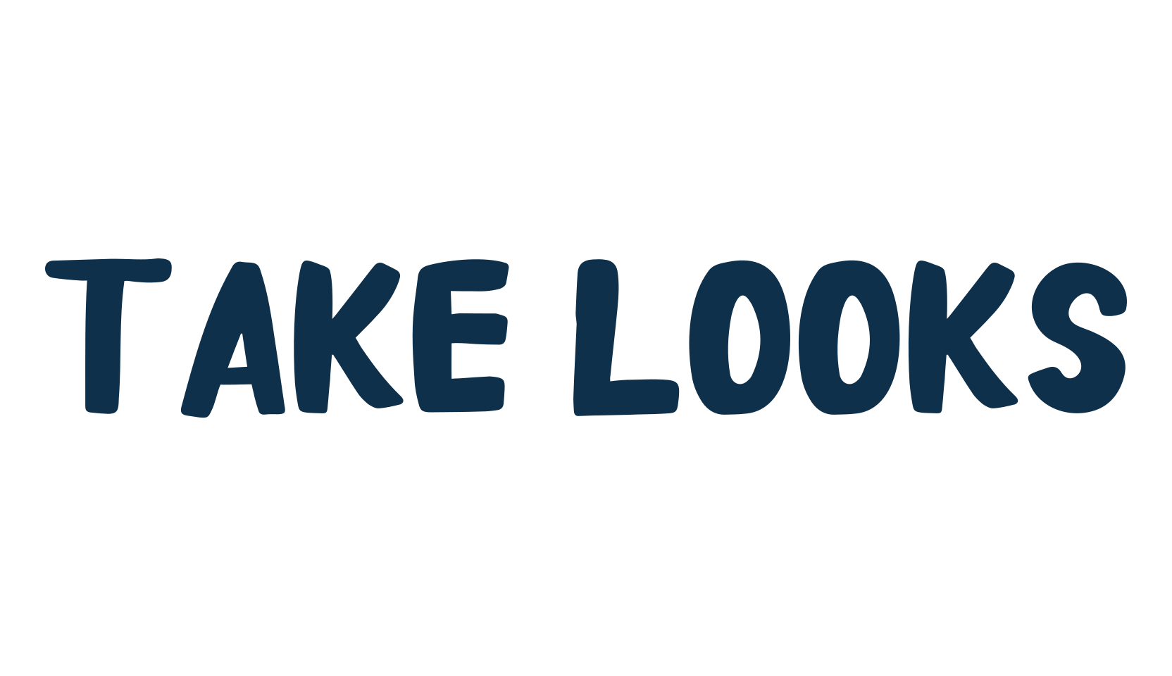 Take Looks, fancy cartoon decorative font preview