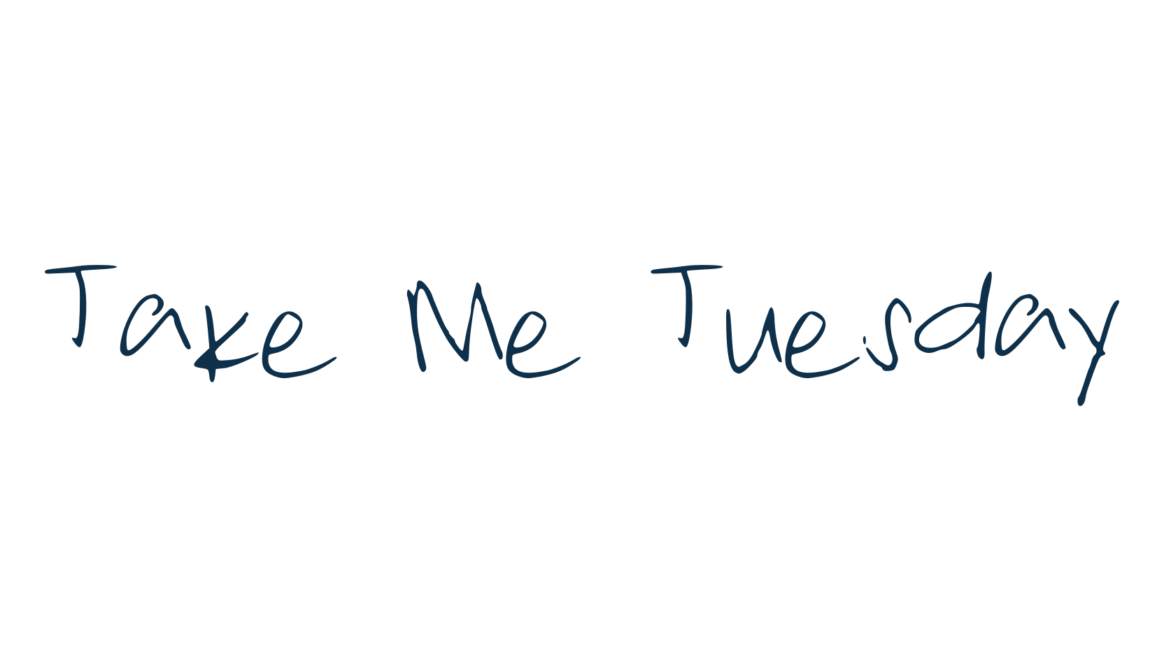 Take Me Tuesday, script handwritten fancy decorative calligraphy font preview