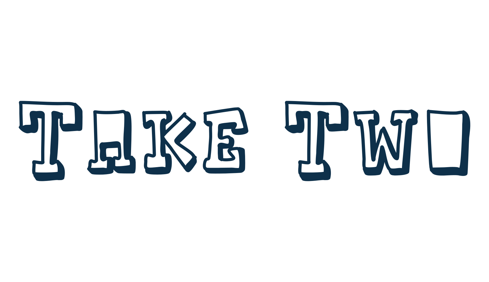 Take Two, cartoon font preview