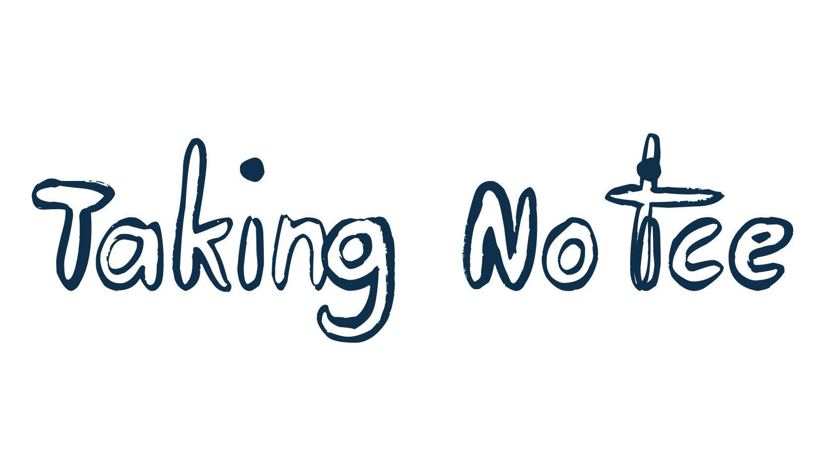 Taking Notice, fancy cartoon decorative font preview