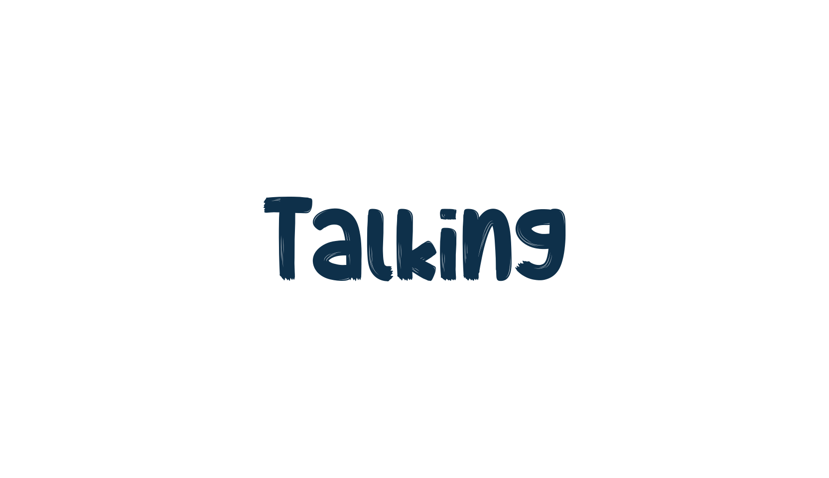 Talking, script brush fancy decorative calligraphy font preview