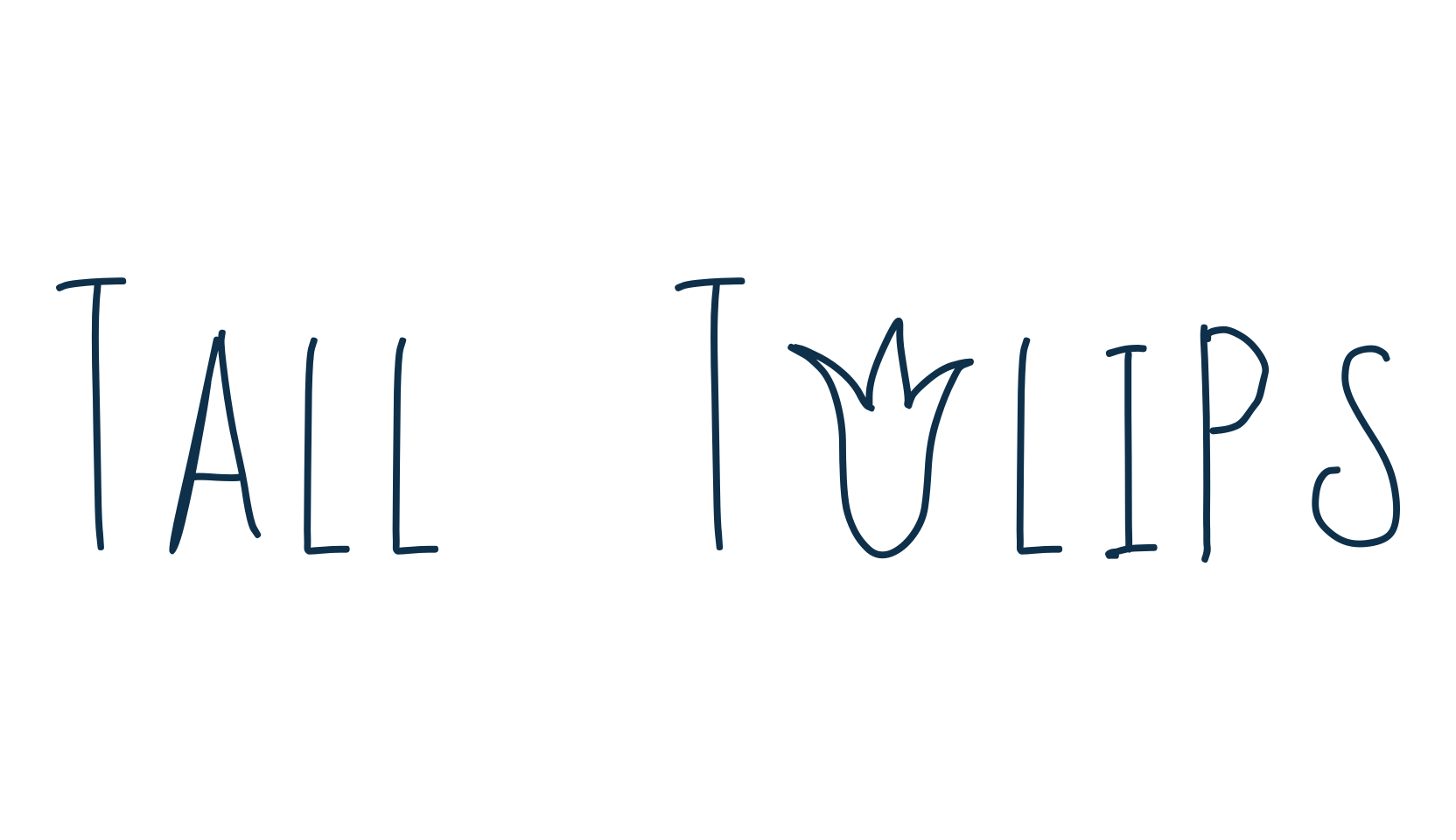 Tall Tulips, fancy various decorative script calligraphy font preview