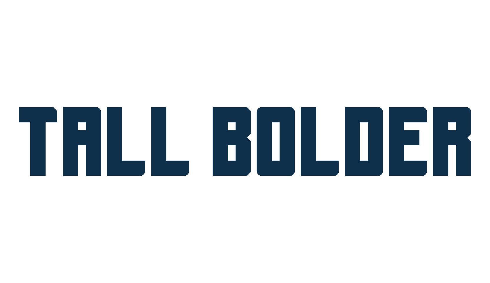 Tall Bolder, various font preview
