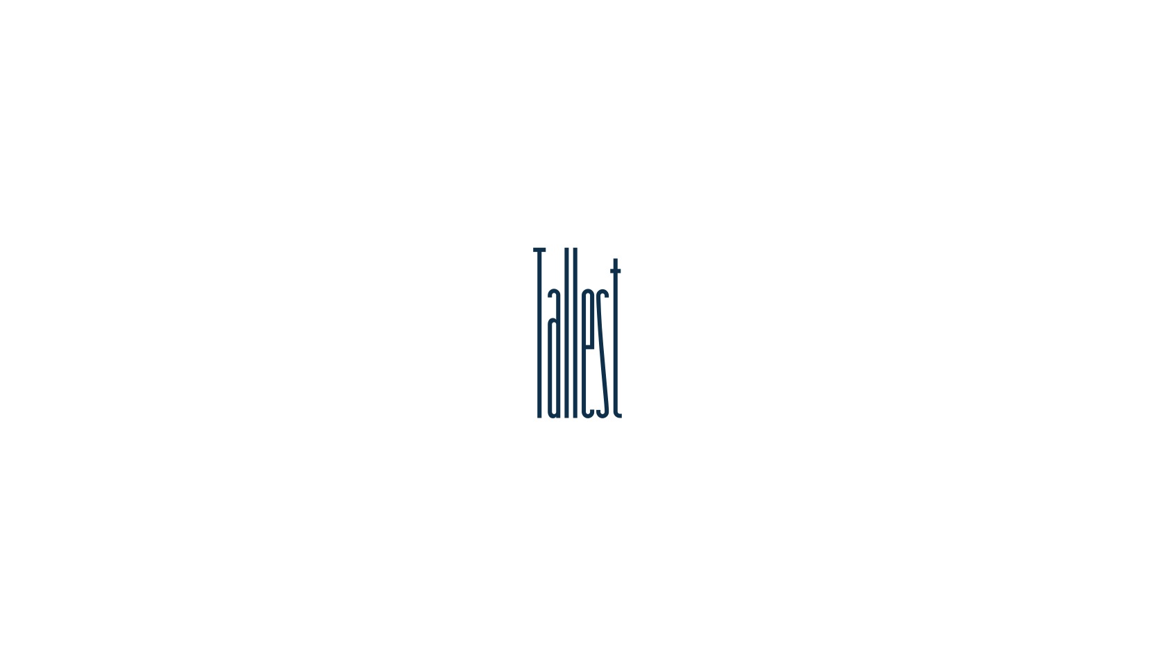 Tallest, sans serif font preview