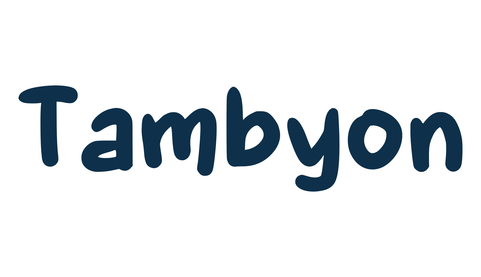 Tambyon, fancy cartoon decorative comic font preview