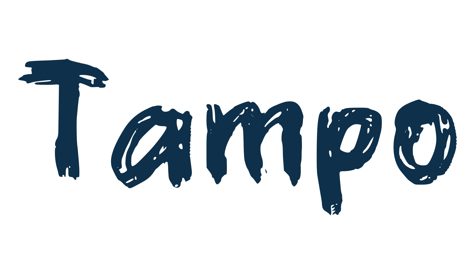 Tampo, script brush fancy decorative calligraphy font preview