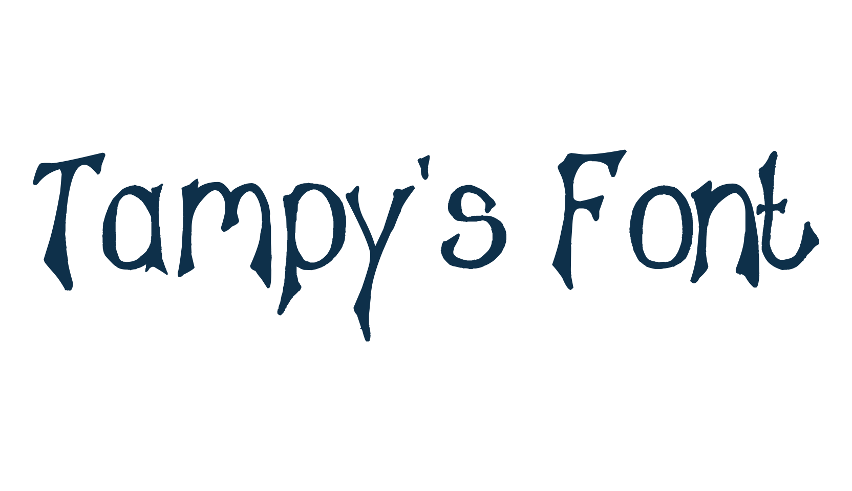 Tampy's Font, fancy various decorative font preview