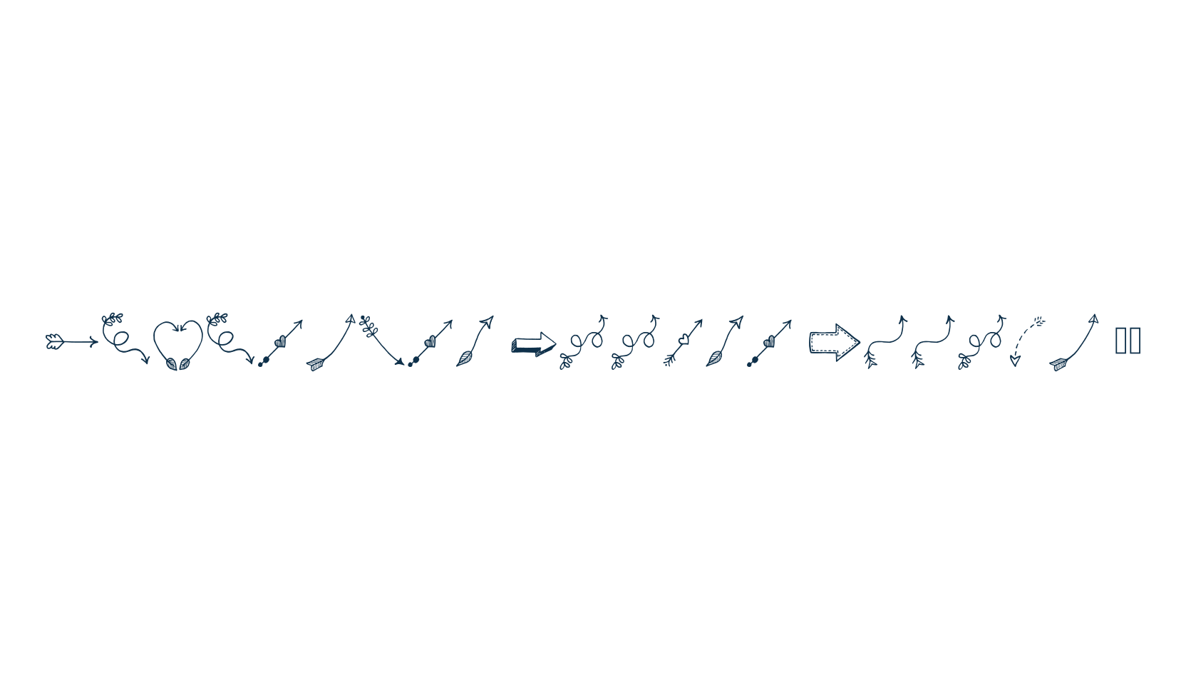 Tanaestel Doodle Arrows 01, display market font preview