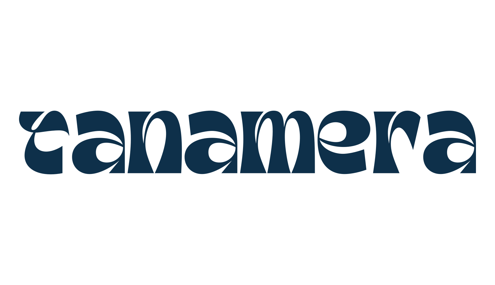 Tanamera, fancy groovy decorative font preview