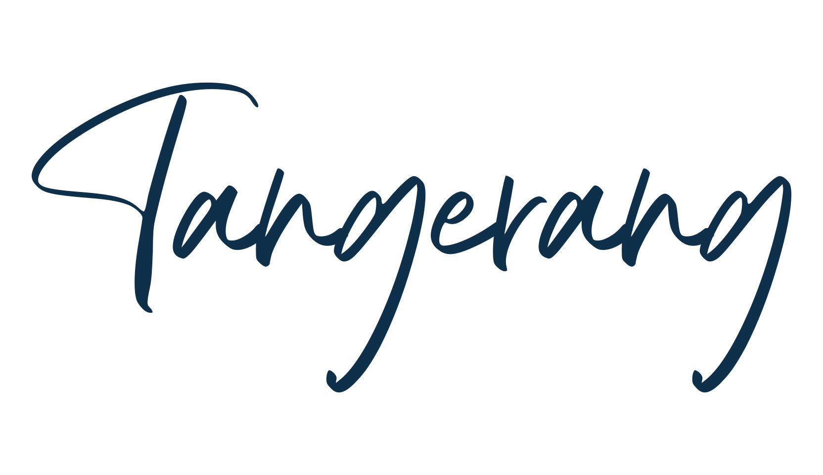 Tangerang, script handwritten fancy decorative calligraphy font preview