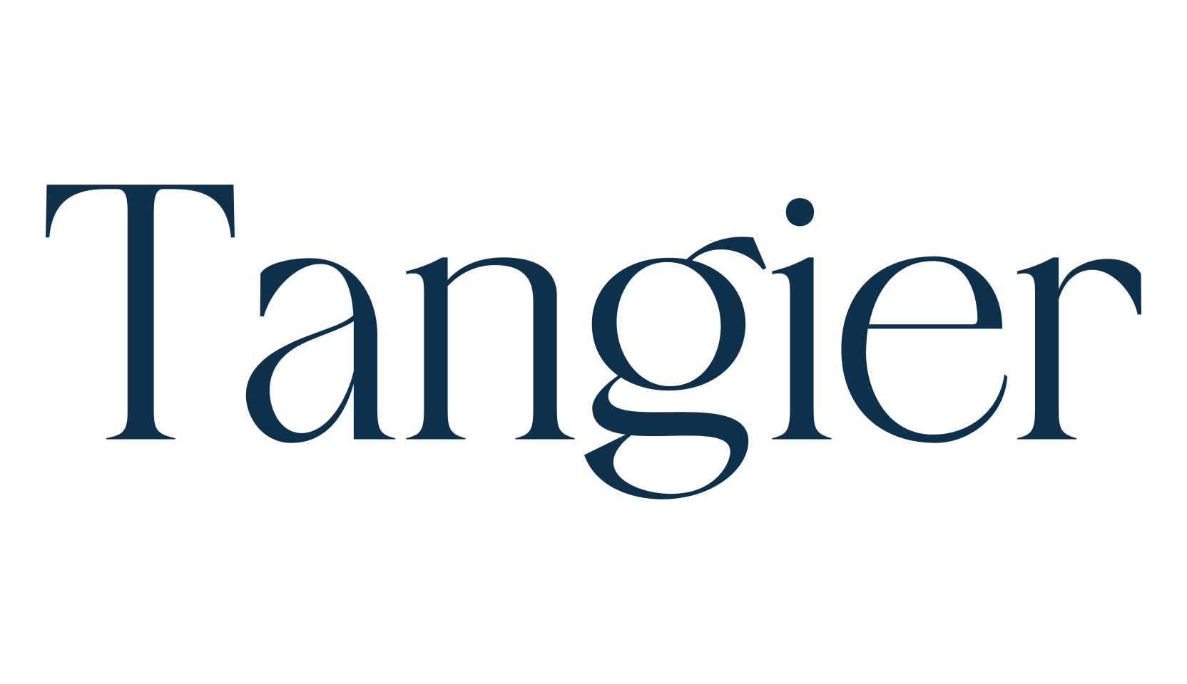 Tangier, serif font preview