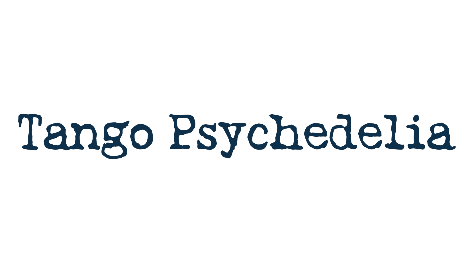 Tango Psychedelia, fancy typewriter decorative font preview
