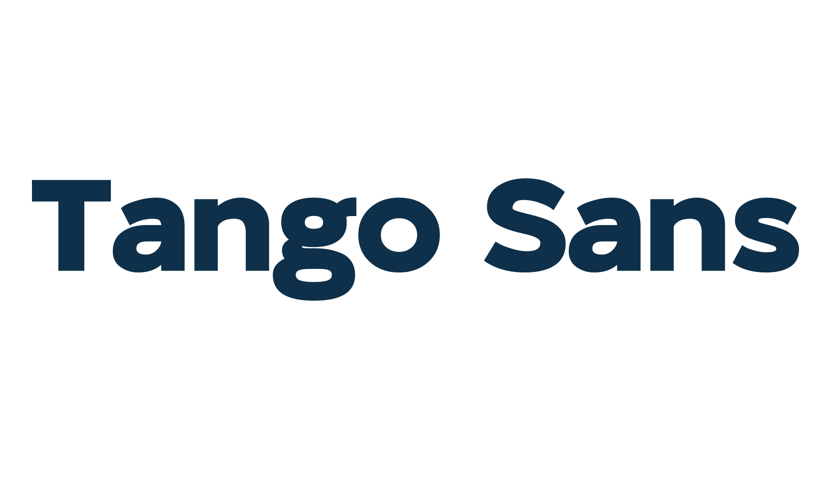 Tango Sans, basic sans serif font preview