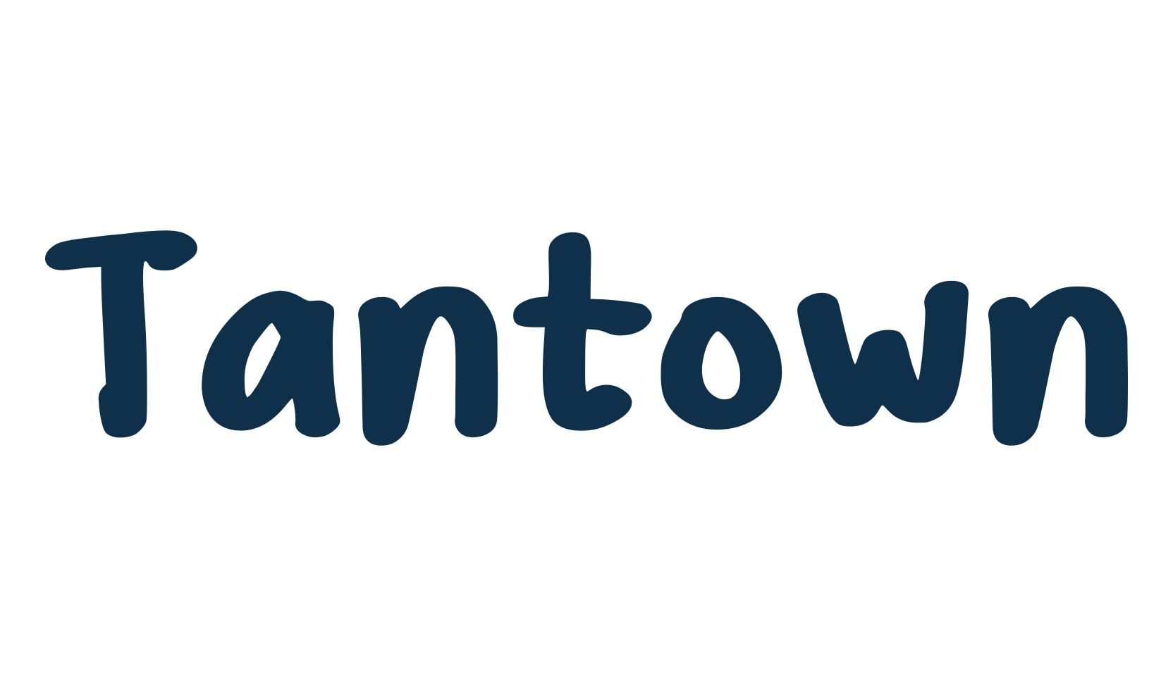 Tantown, script handwritten fancy decorative calligraphy font preview