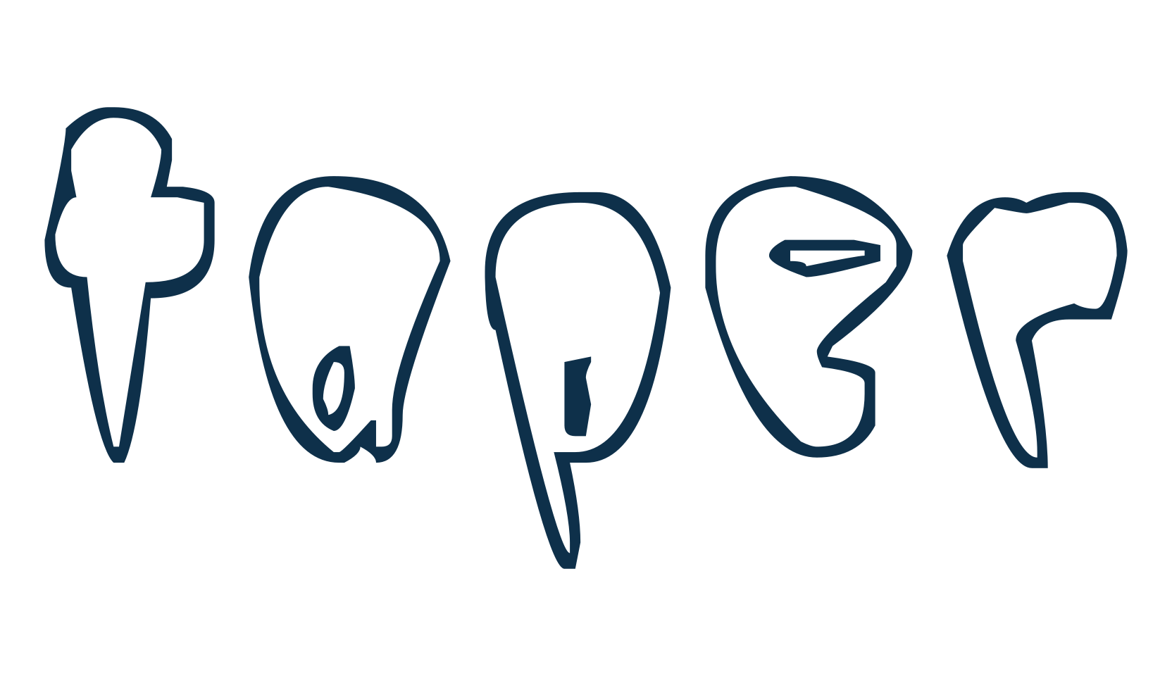 Taper, fancy cartoon decorative font preview