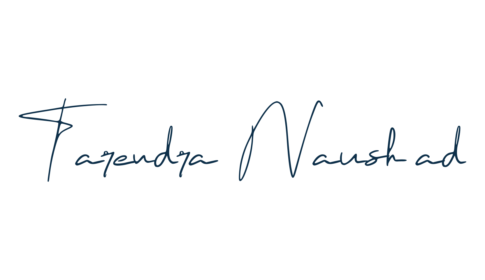 Tarendra Naushad, script handwritten fancy decorative calligraphy font preview