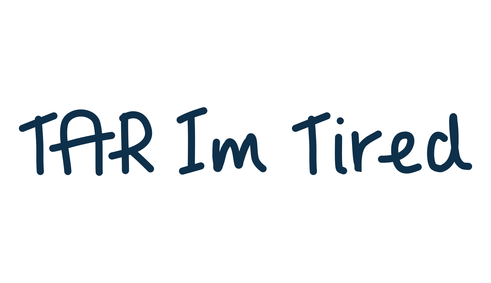TAR Im Tired, script handwritten fancy decorative calligraphy font preview
