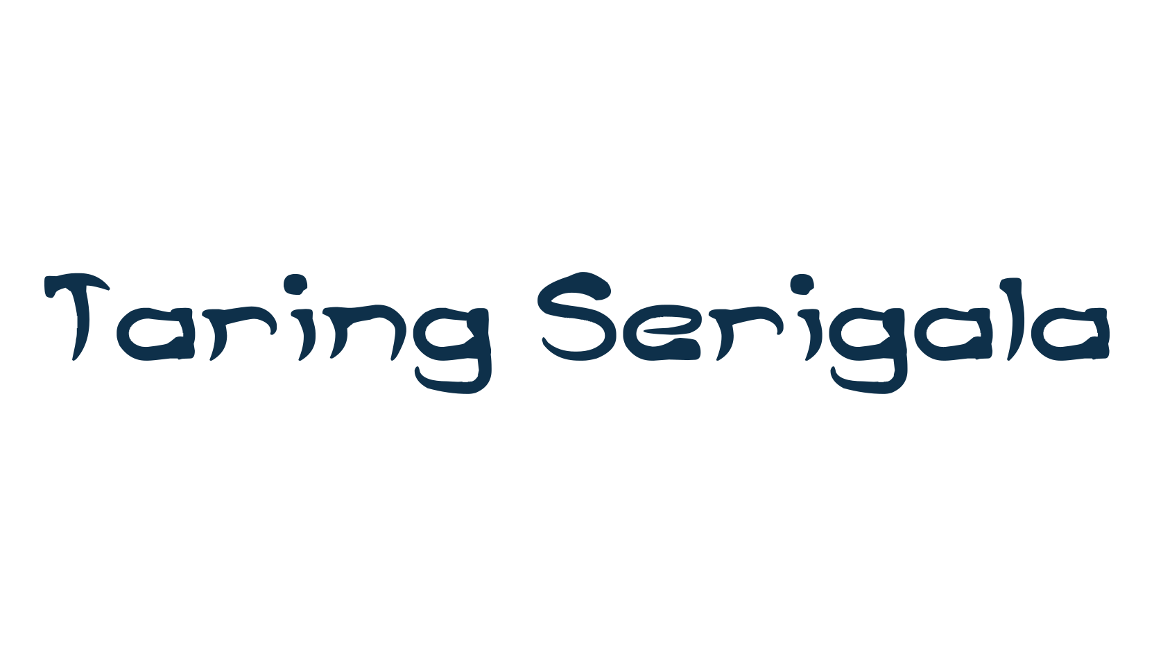 Taring Serigala, halloween font preview