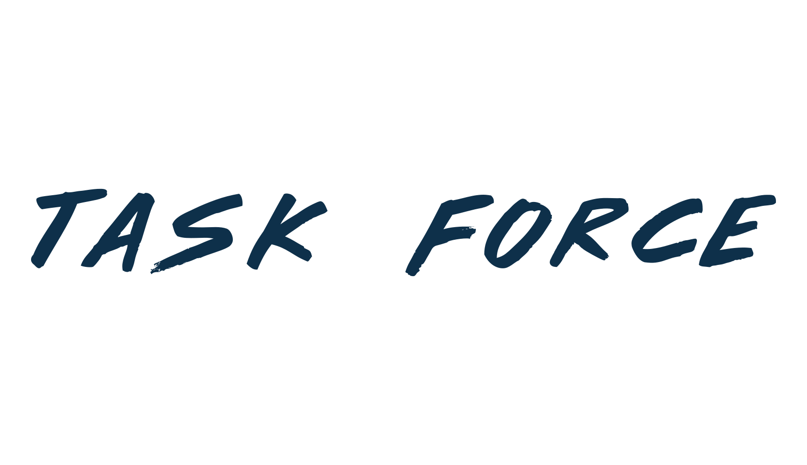 Task Force, brush font preview