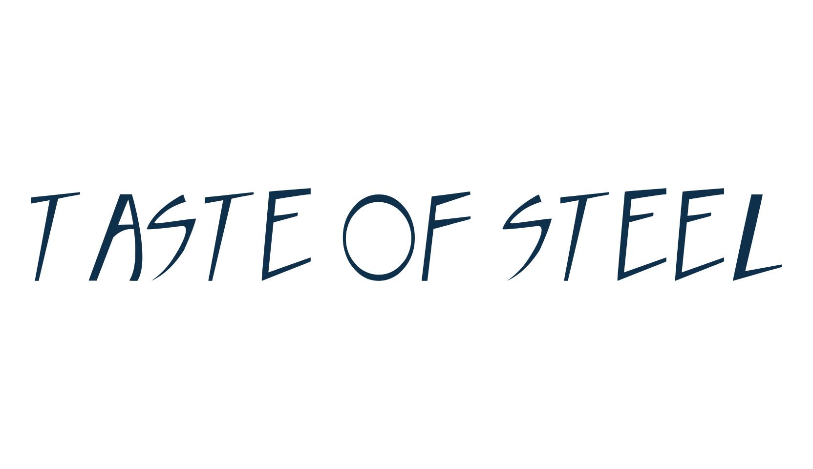 Taste of steel, modern font preview