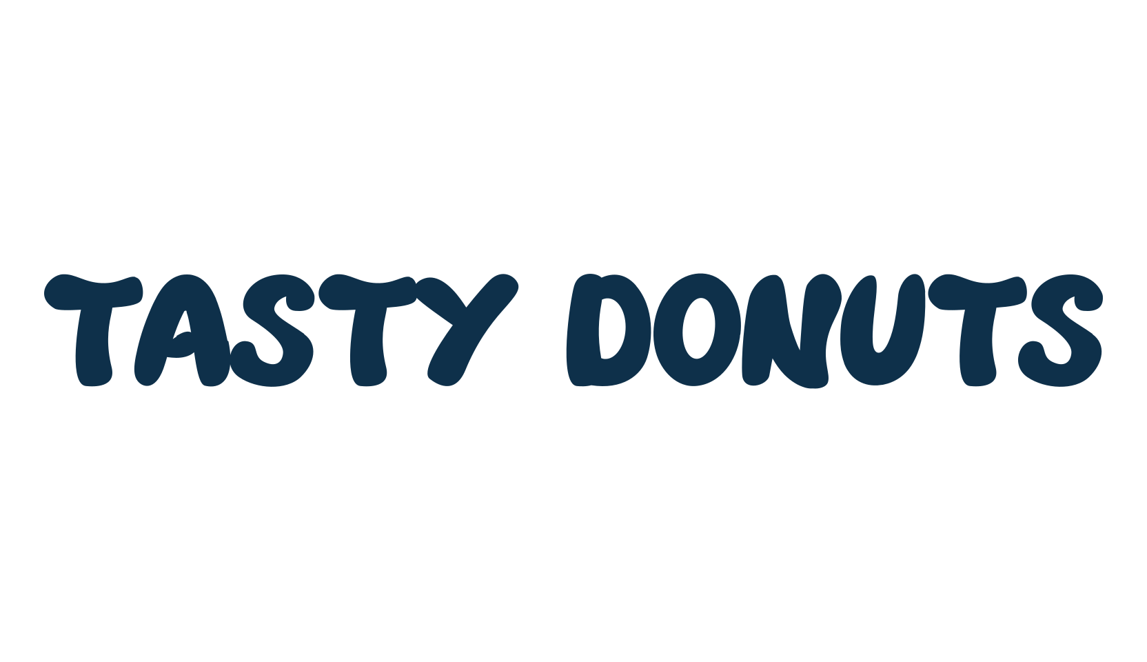 Tasty Donuts, fancy cartoon decorative font preview