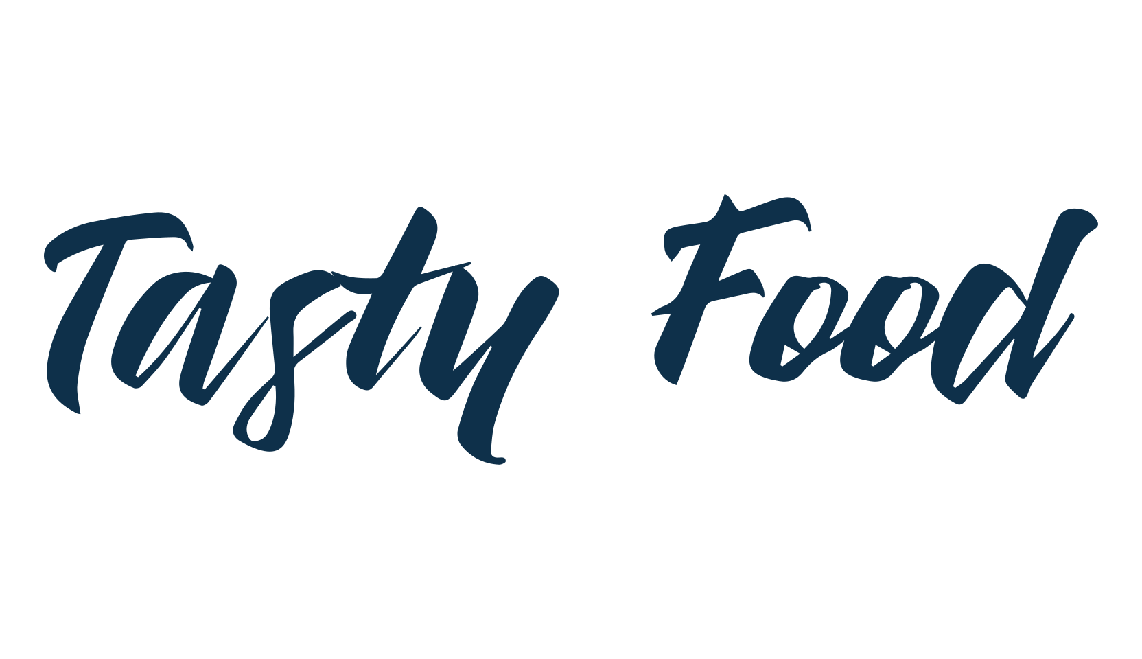 Tasty Food (tasty-food-2), script brush fancy decorative calligraphy font preview