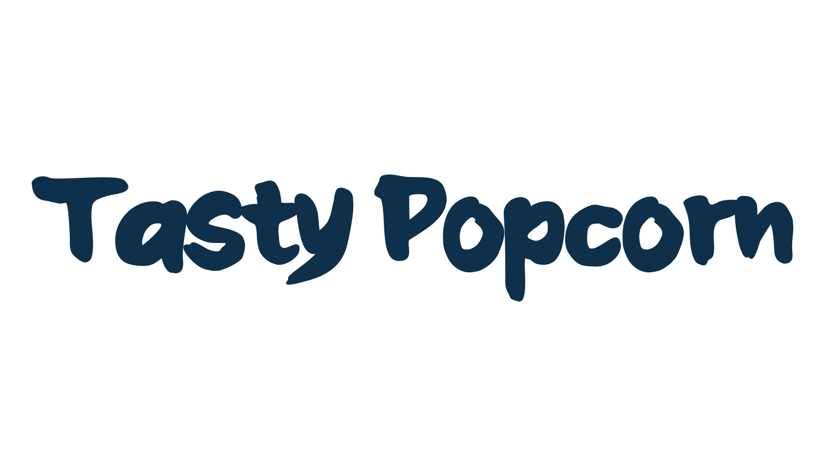 Tasty Popcorn, brush font preview