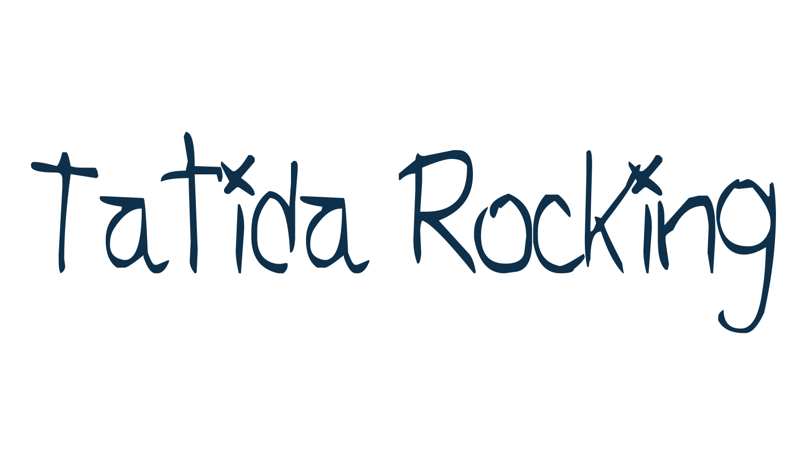 Tatida Rocking, fancy various decorative script calligraphy font preview