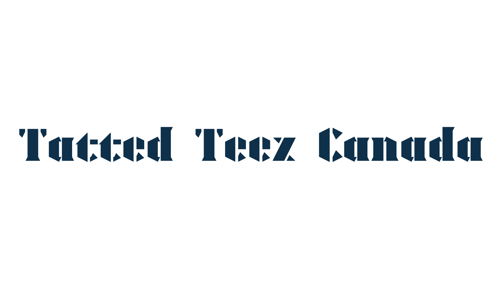 Tatted Teez Canada, gothic modern font preview