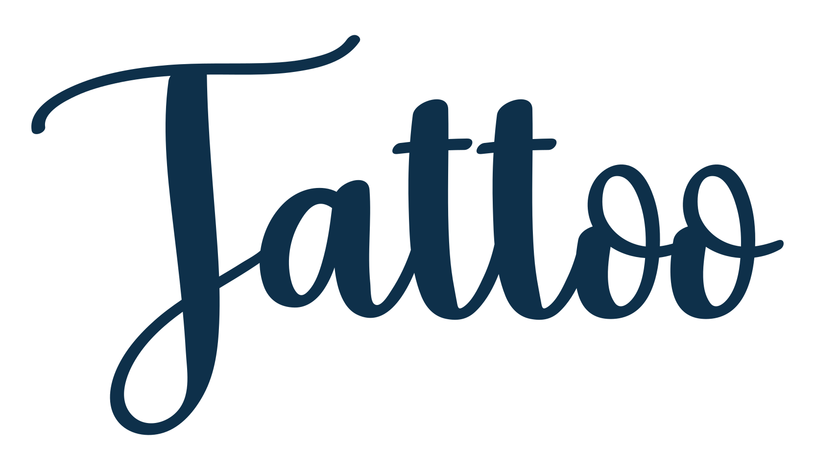 Tattoo (tattoo-3), various font preview