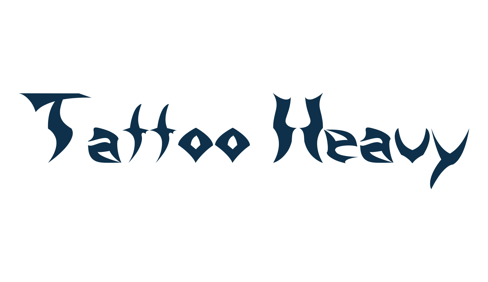 Tattoo Heavy, gothic modern font preview