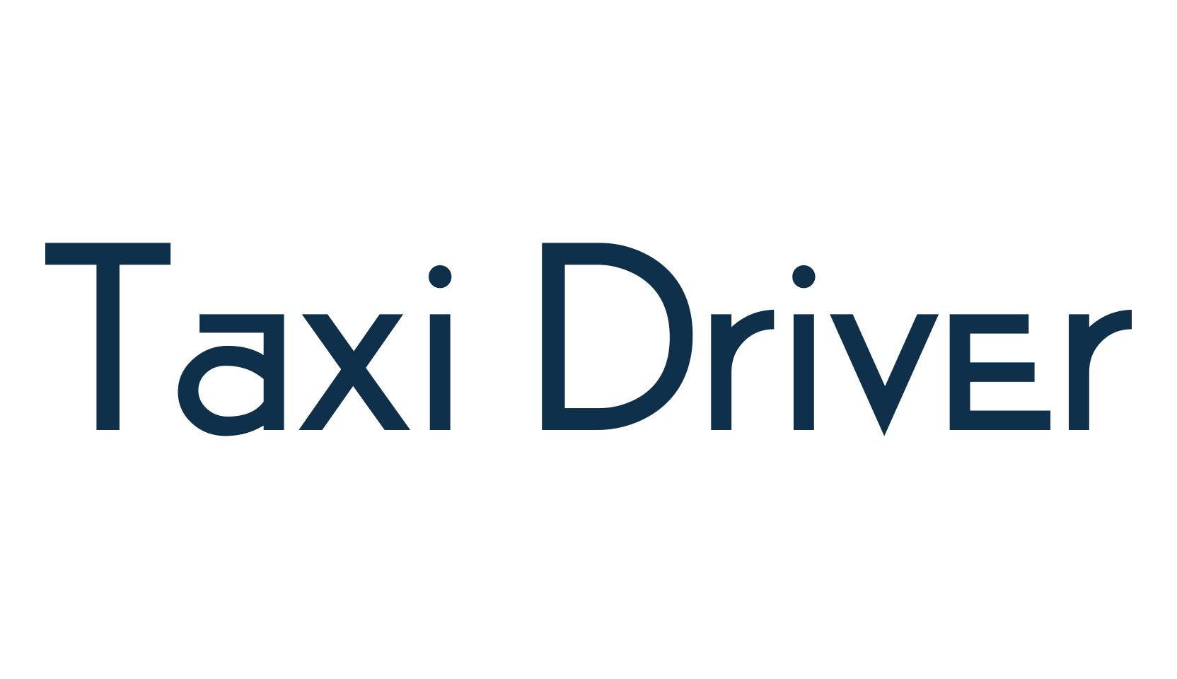 Taxi Driver, sans serif font preview
