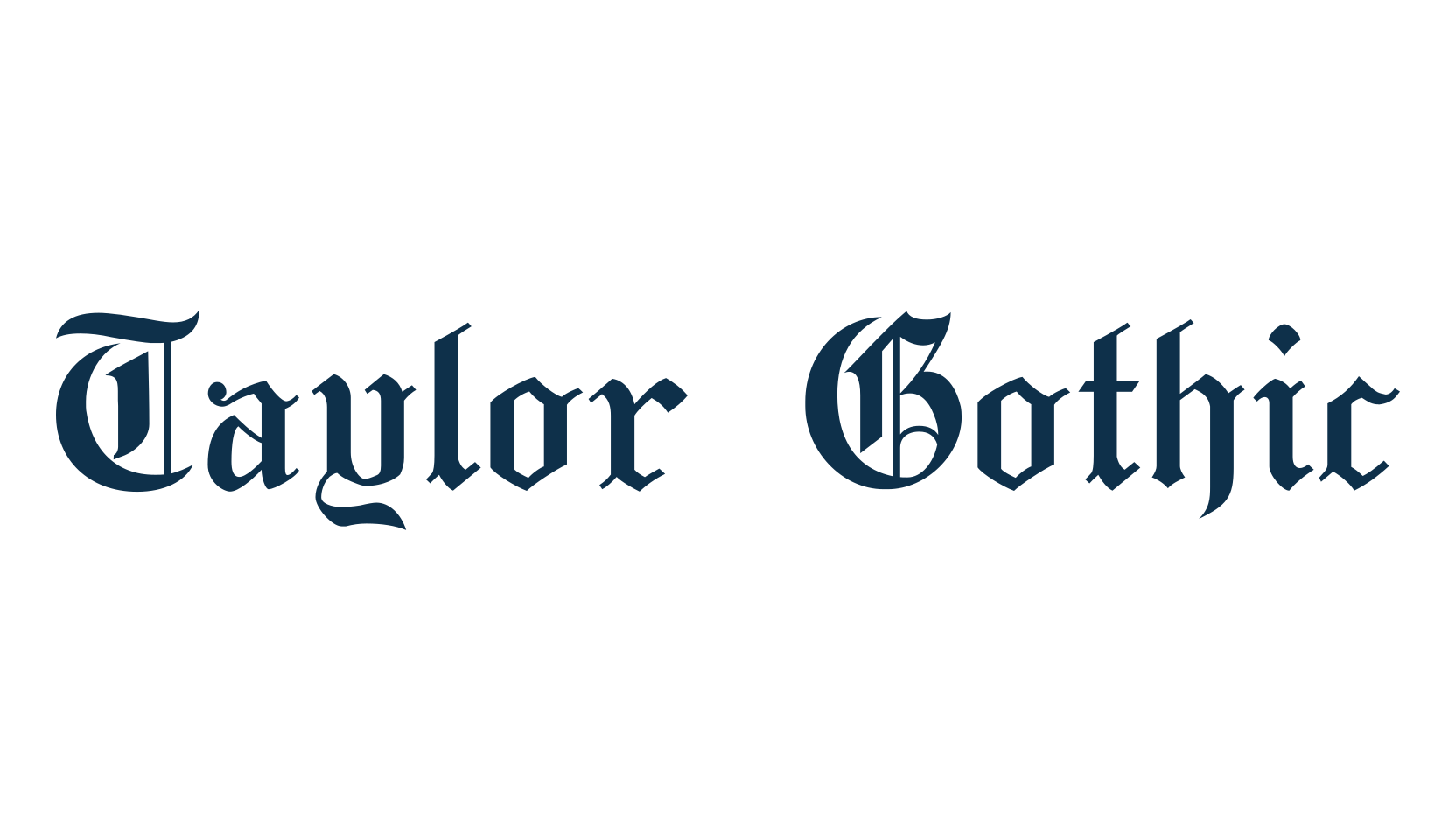 Taylor Gothic, medieval font preview