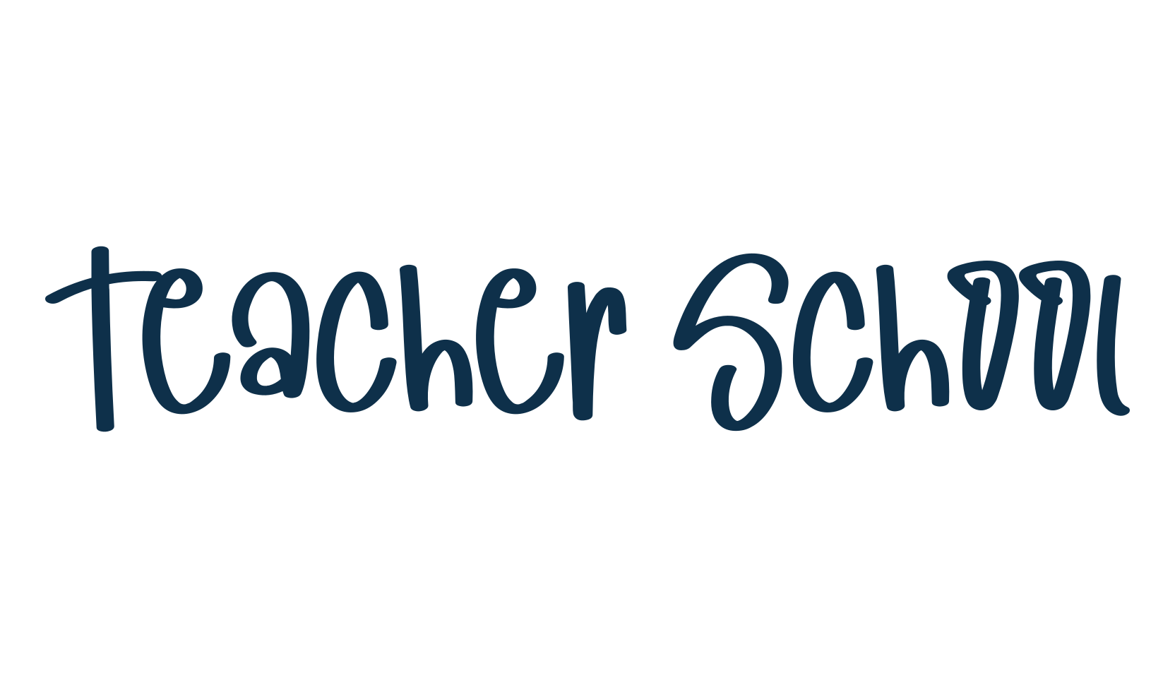 Teacher School, script handwritten fancy decorative calligraphy font preview