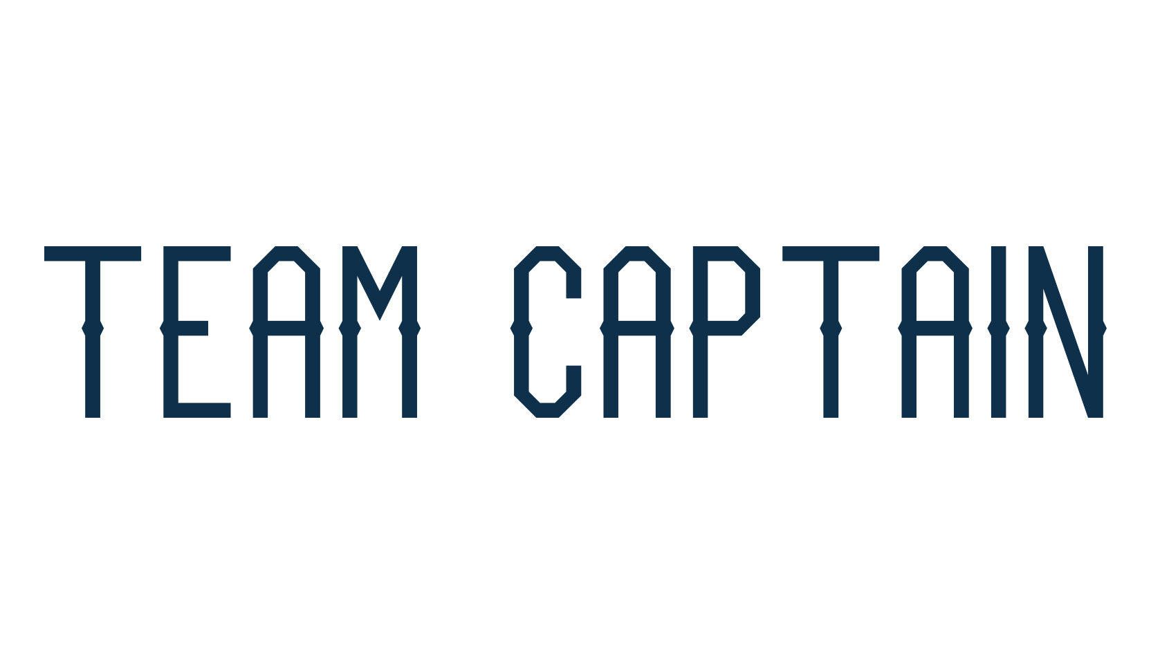 Team Captain, old school font preview
