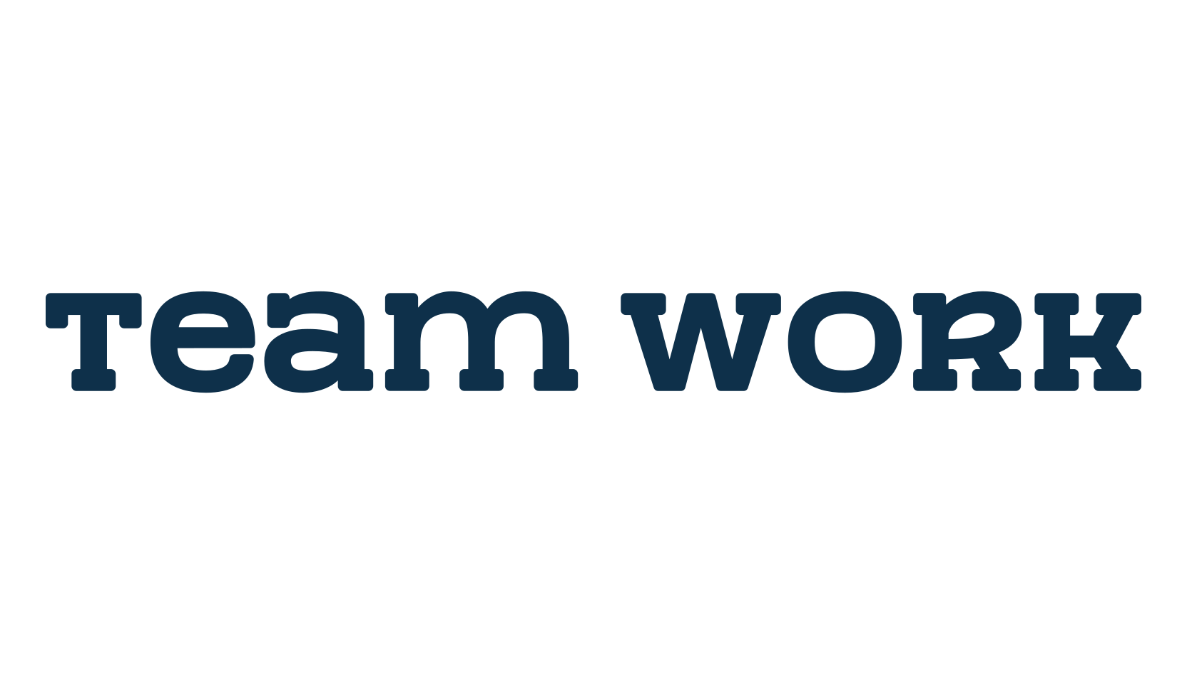 Team Work, basic serif font preview