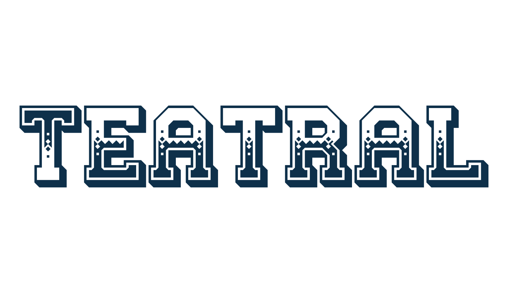 Teatral, fancy decorative font preview