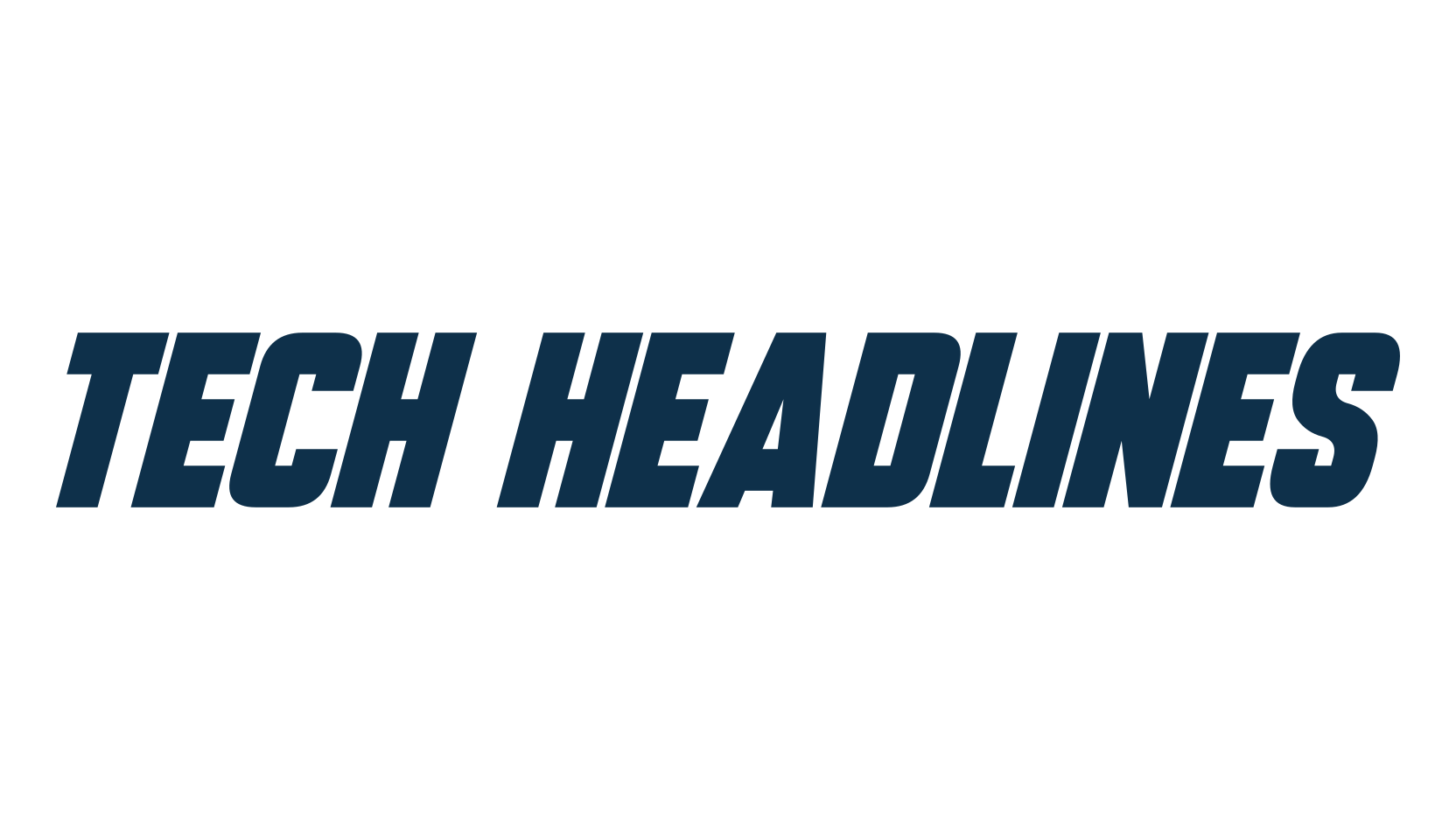 Tech Headlines, basic sans serif font preview