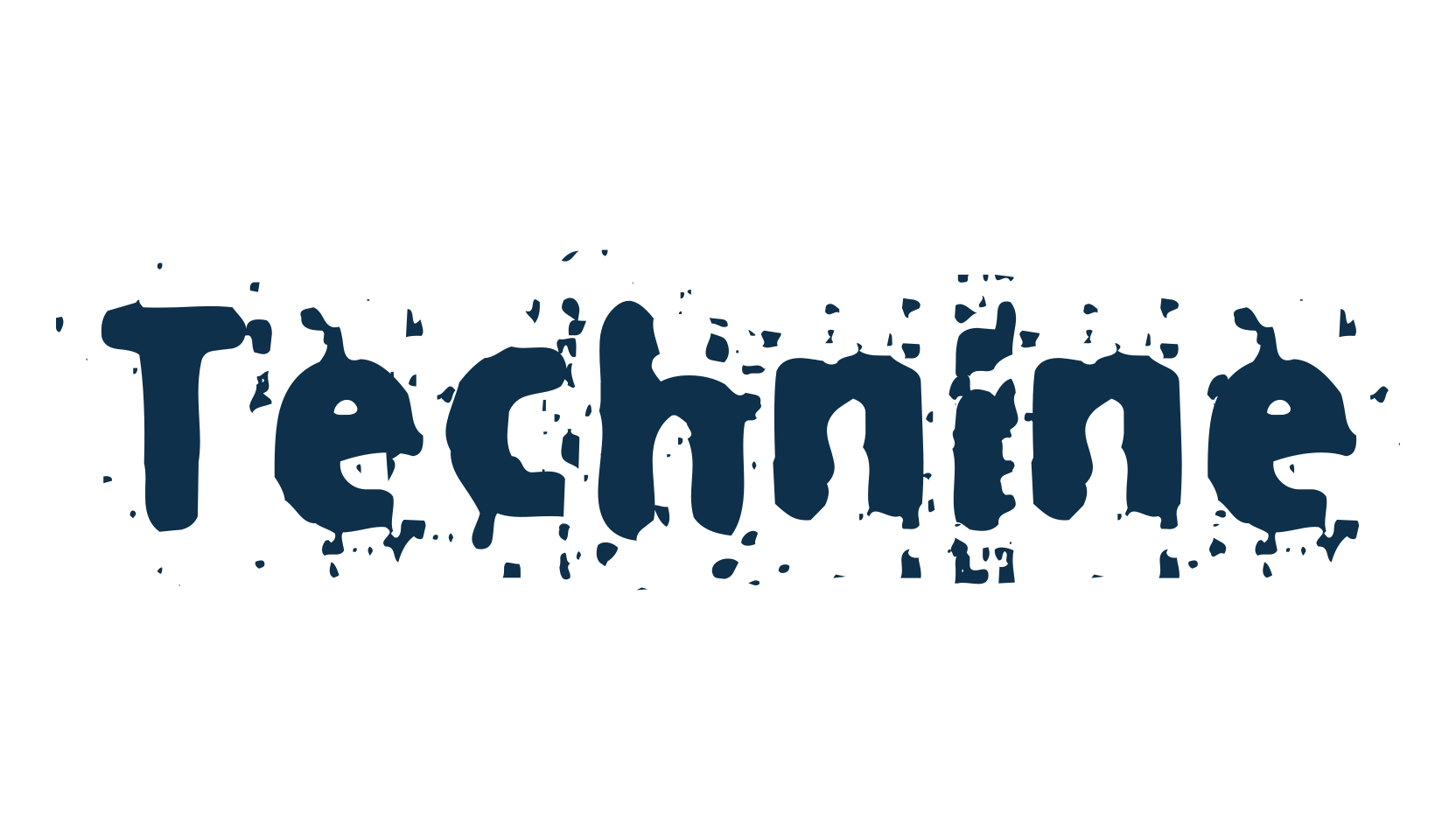 Technine, fancy destroy decorative font preview